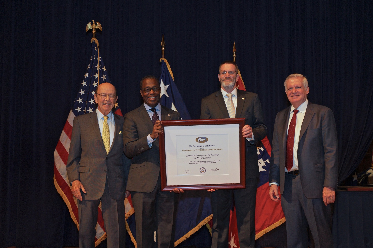 EDPNC Receives Nation’s Top Award for Supporting U.S. Exports