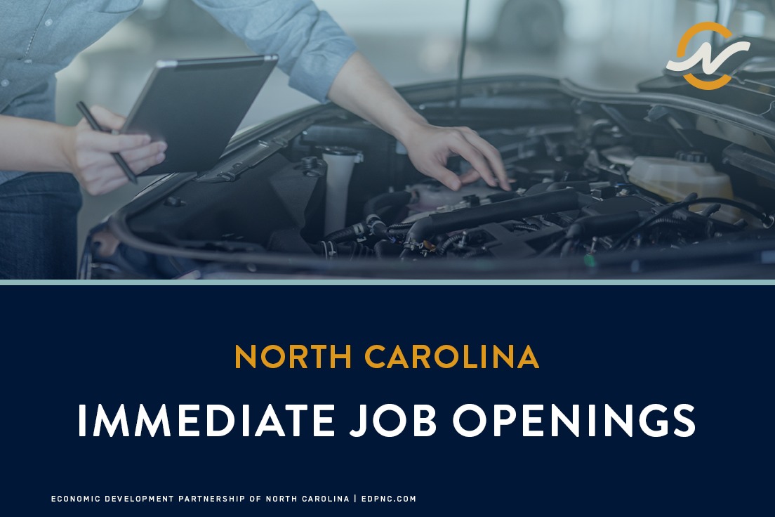 North Carolina Immediate Employment Opportunities Economic Development Partnership Of North Carolina