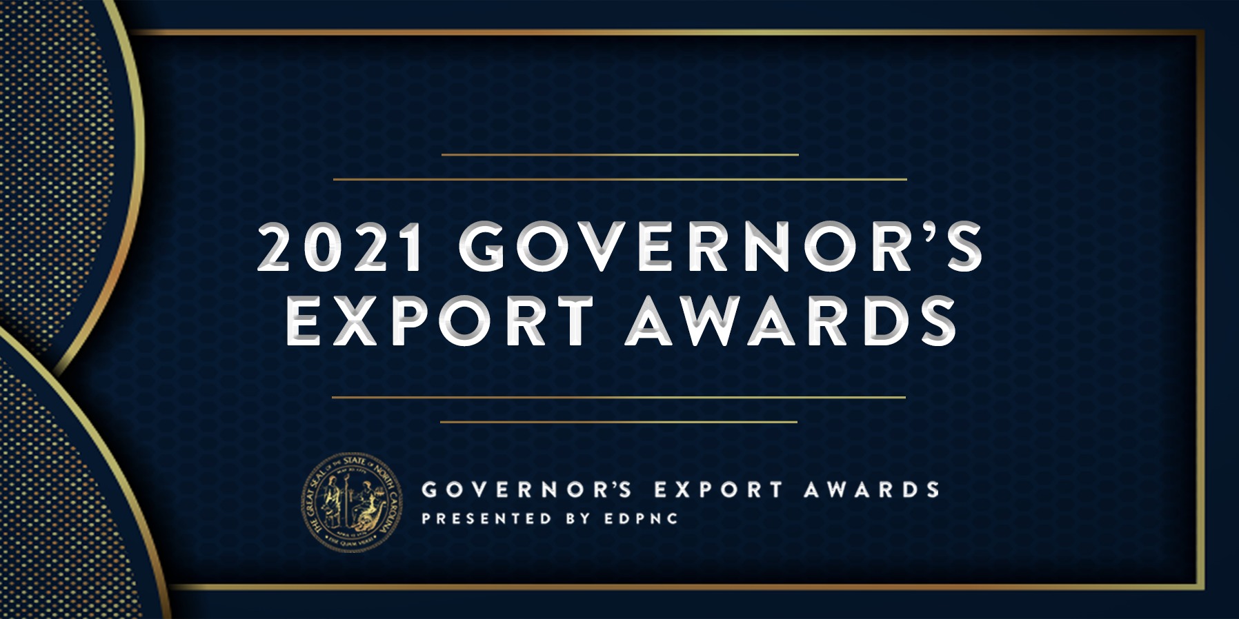 2021 Governor's Export Awards graphic