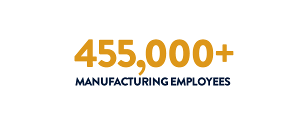 455,000 manufacturing employees