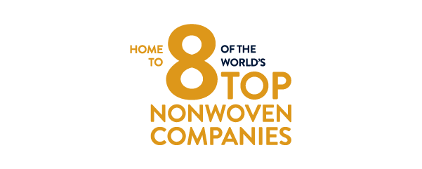 home to 8 of the worlds top nonwoven companies