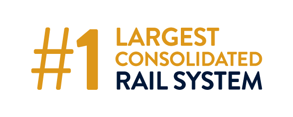 #1 Largest Consolidated Rail System
