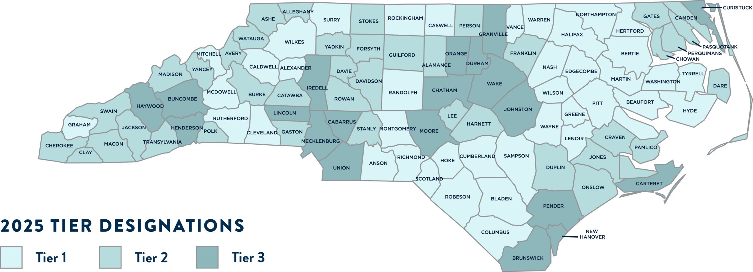 2025 Tier Designation Map