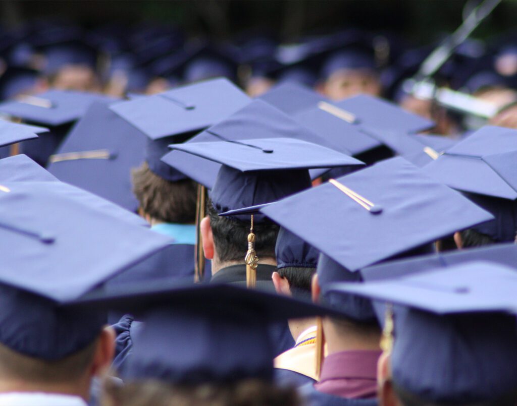 People graduating