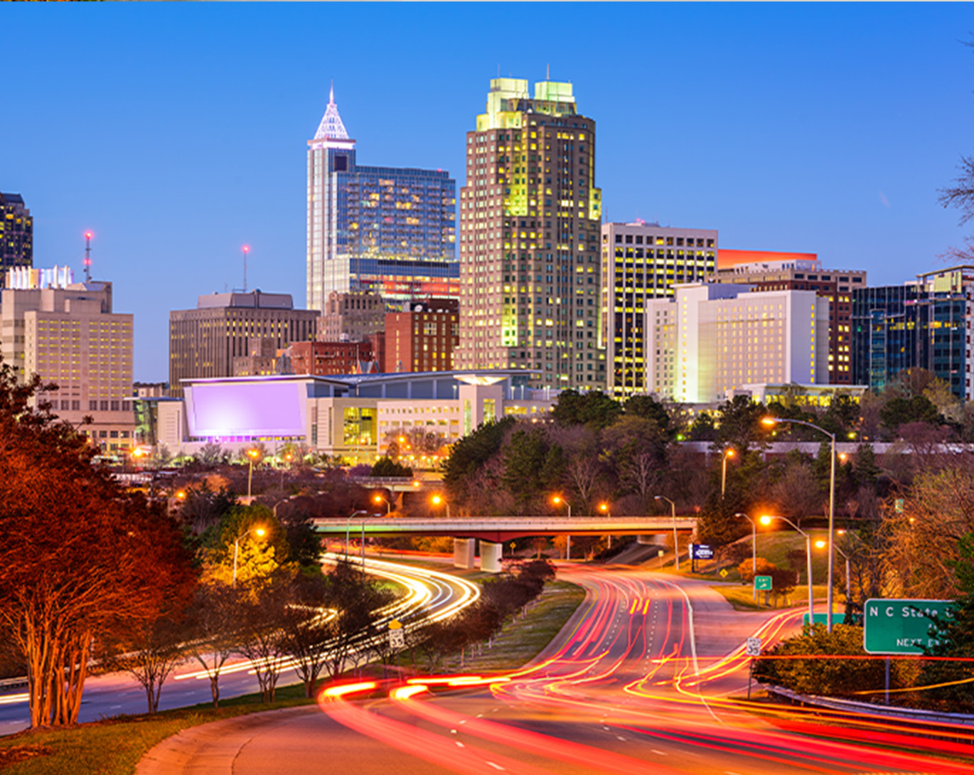 North Carolina Raleigh Skyline