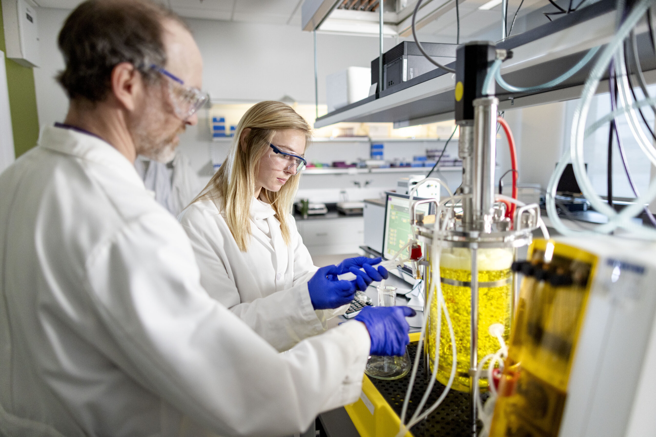 life science workers in lab