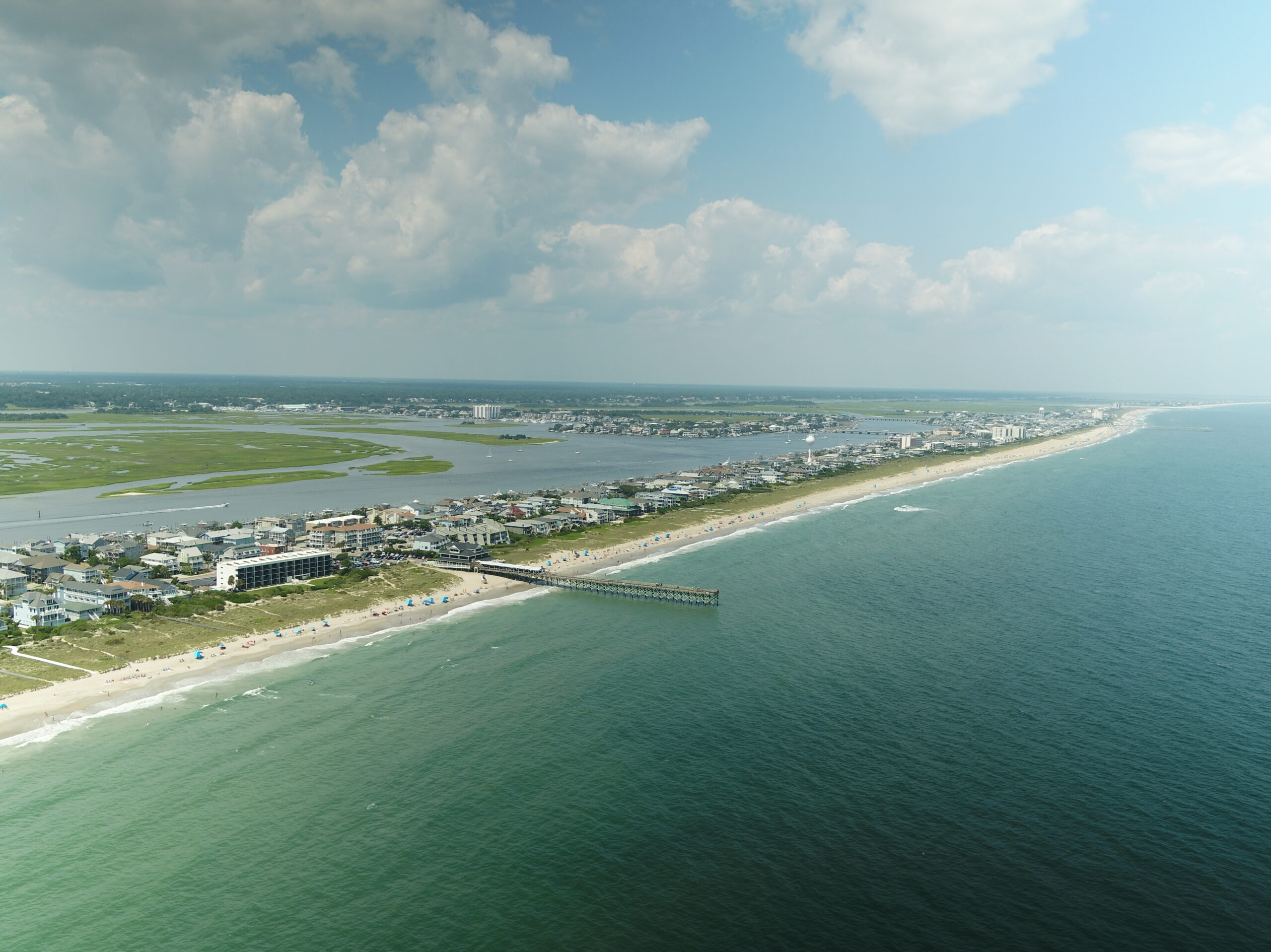 aerial view of wilmington beach