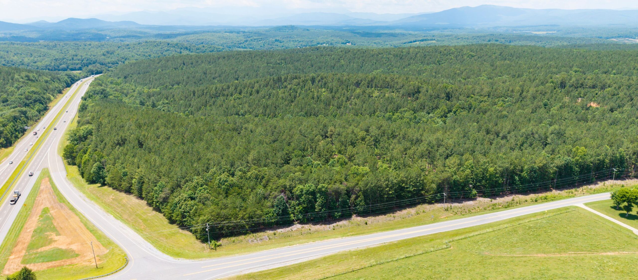 Aerial view of Great Meadows Megasite in Burke County
